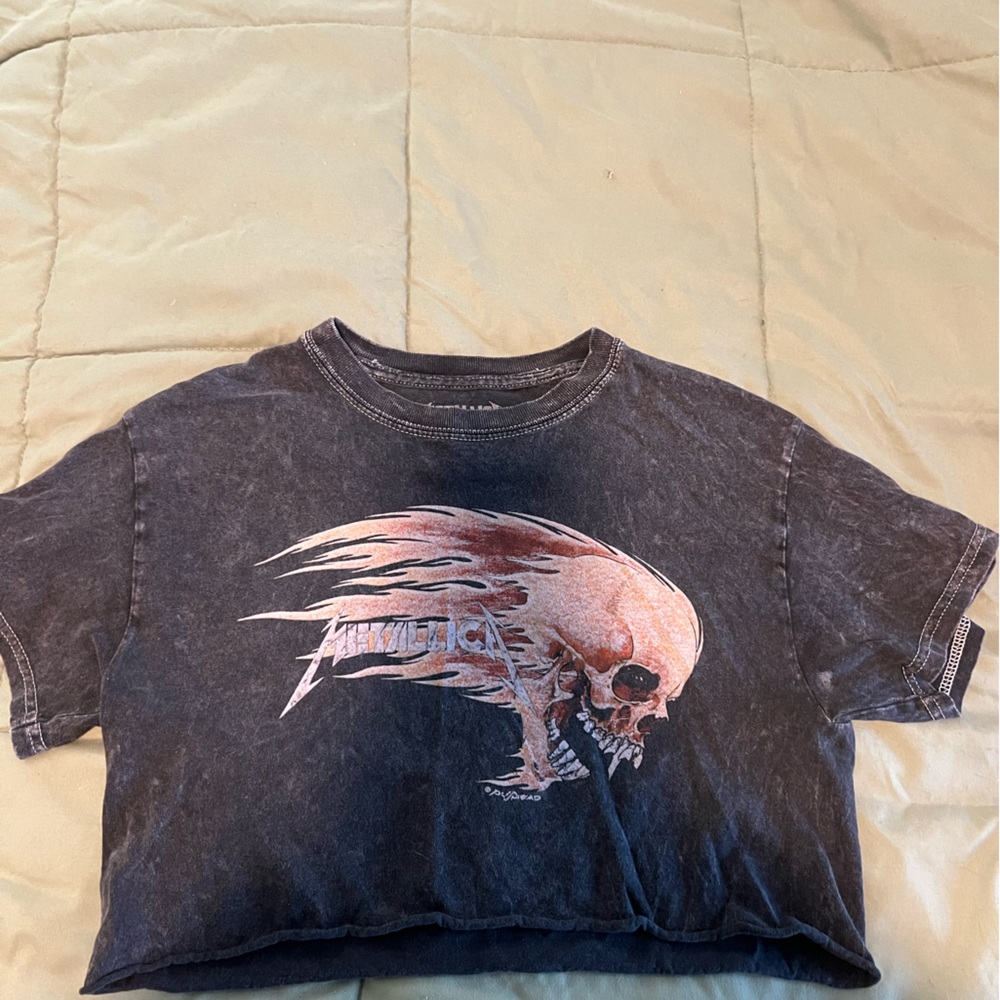 Metallica Crop Top